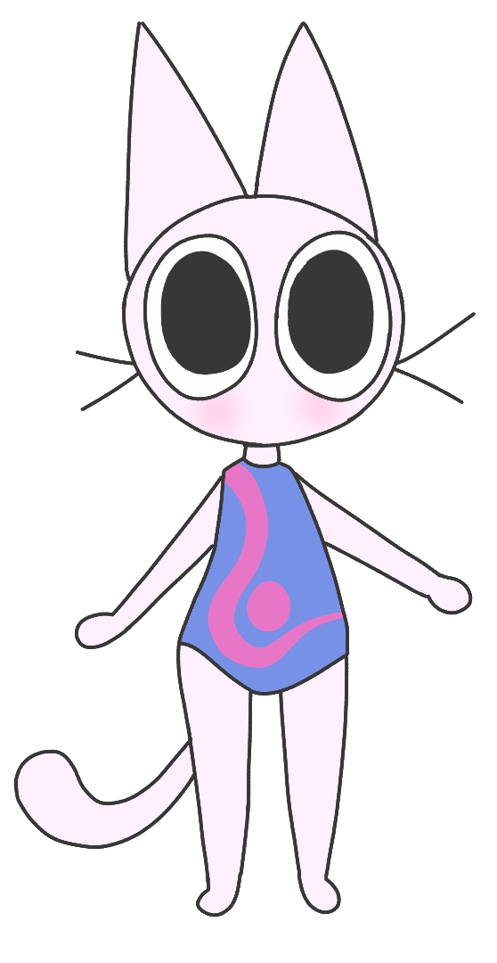 alpha_channel ambiguous_gender blue_clothing blush bodysuit clothed clothing domestic_cat felid feline felis gooblie_2 looking_at_viewer mammal simple_background skinsuit solo tail tight_clothing transparent_background white_body