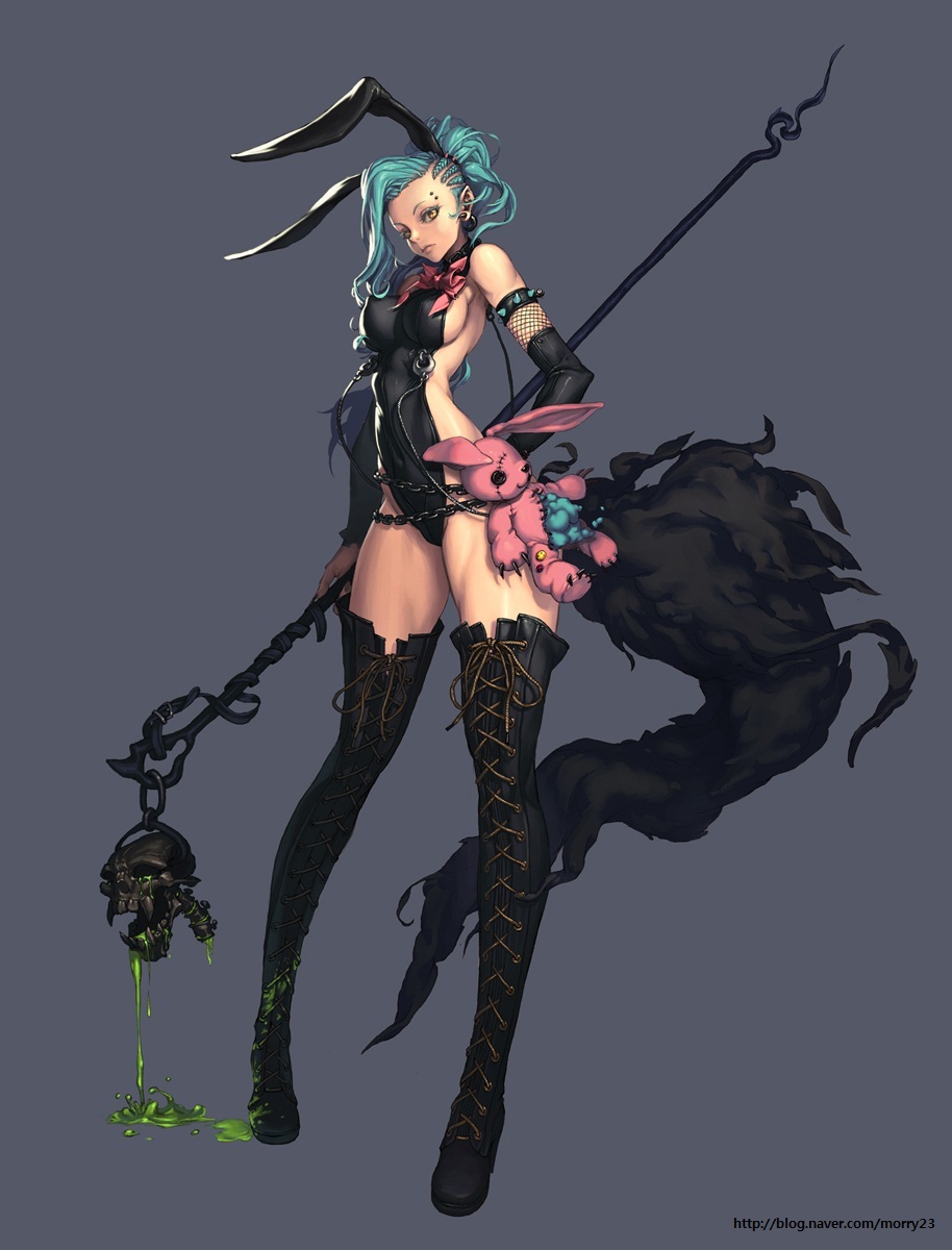 bunny_girl heels na_in-sung tagme thighhighs