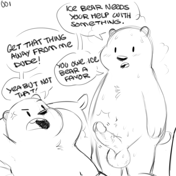 angry balls bear duo erection grizzly_(character) grizzly_bear humanoid_penis ice_bear male male/male mammal penis polar_bear unknown_artist we_bare_bears