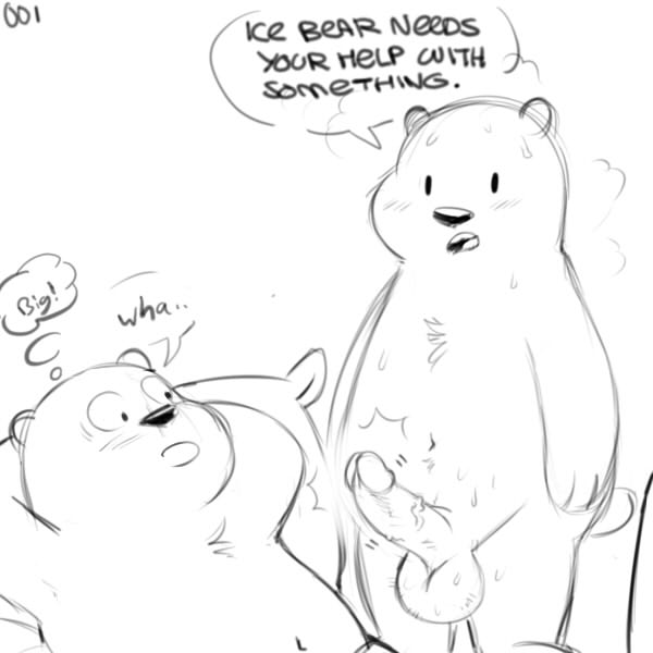 balls bear duo erection grizzly_(character) grizzly_bear humanoid_penis ice_bear male male/male mammal penis polar_bear unknown_artist we_bare_bears