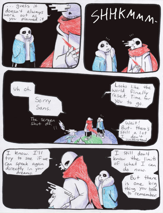 aftertale animated_skeleton better_version_at_source bone clothed clothing comic dialogue english_text gaster_blaster group hair human loverofpiggies male mammal protagonist_(undertale) sans_(undertale) skeleton text undead undertale video_games wounded