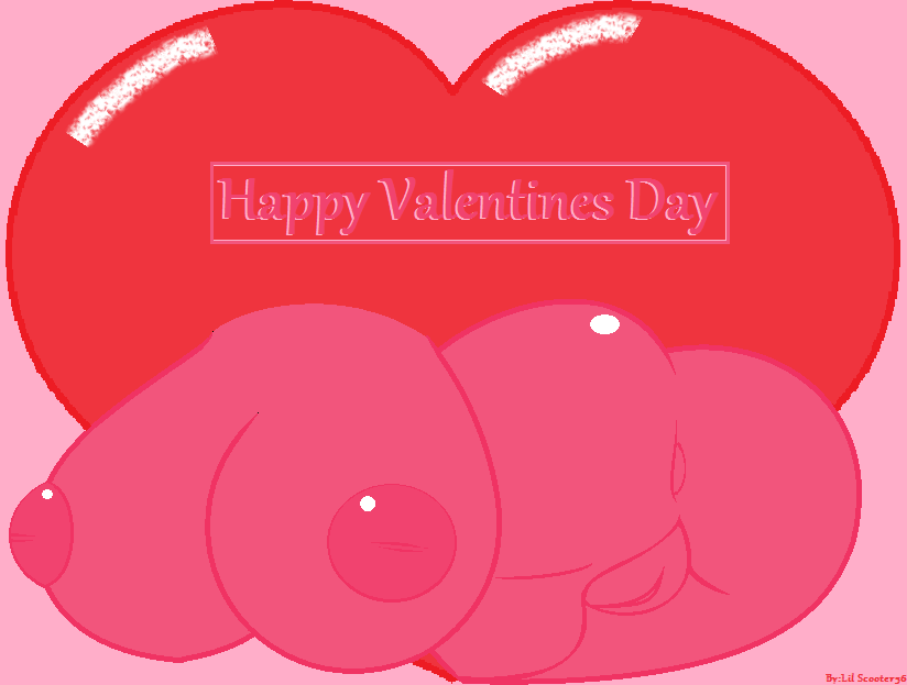 &lt;3 anus big_breasts big_butt breasts butt digital_media_(artwork) female holidays inverted_nipples lil_scooter56 nipples no_furry pussy text valentine's_day