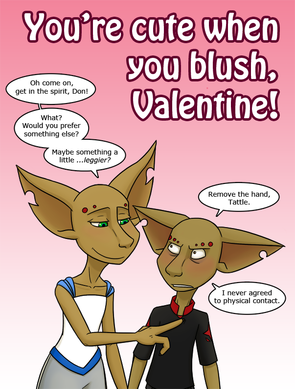 angry avsaroke blush clothing duo female holidays kilm male shape_shifter tattle uniform valentine's_day
