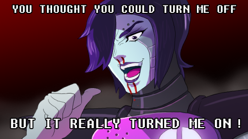 abstract_background blood cwiet dio_brando english_text hair humanoid jojo's_bizarre_adventure low_res machine male meme mettaton nosebleed not_furry open_mouth parody purple_hair reaction_image robot smile solo teeth text tongue undertale video_games