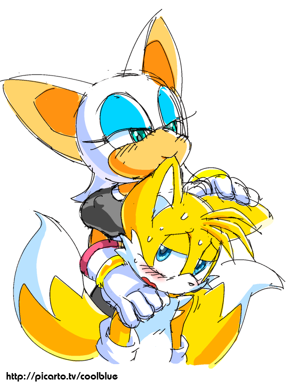 anthro coolblue duo ear_nom miles_prower nom rouge_the_bat sonic_(series) young