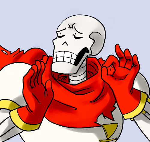 5_fingers animated_skeleton bone clothing eyes_closed gloves grey_background humor just_right low_res male meme pacha_(the_emperor's_new_groove) papyrus_(undertale) reaction_image scarf simple_background skeleton teeth undead undertale unknown_artist video_games