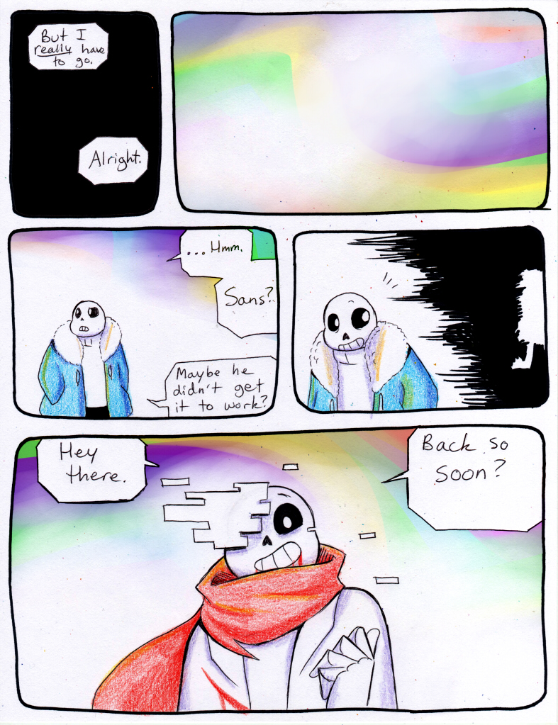 aftertale animated_skeleton blood bone clothed clothing comic dialogue english_text loverofpiggies male not_furry sans_(undertale) skeleton text undead undertale video_games wounded