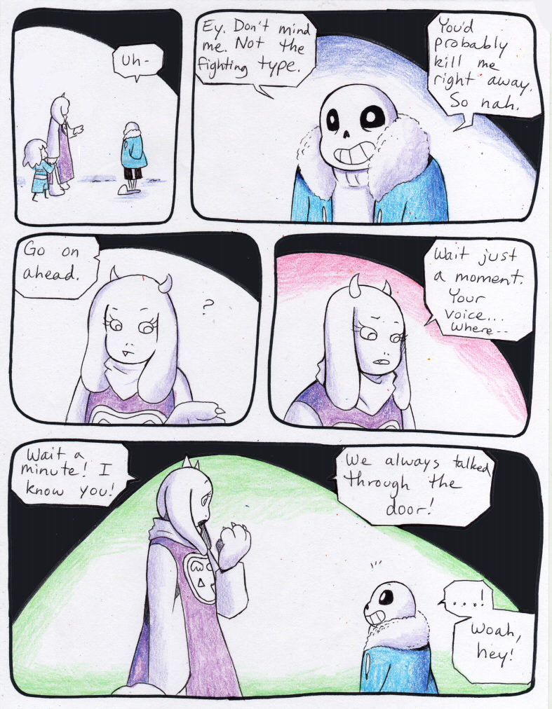 aftertale animated_skeleton better_version_at_source bone boss_monster caprine clothed clothing comic dialogue english_text female goat group human loverofpiggies male mammal protagonist_(undertale) sans_(undertale) skeleton text toriel undead undertale video_games