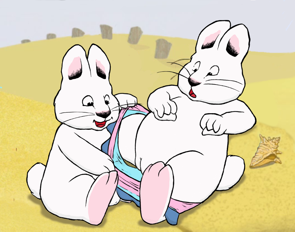 anthro balls betweenthelions clothing cub female lagomorph male mammal max_(max_and_ruby) max_and_ruby nude pussy rabbit ruby_(max_and_ruby) undressing young