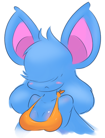 alpha_channel anthro anthrofied bangs_(character) bat blush breasts clothed clothing elpatrixf fan_character female hair hair_over_eyes mammal nintendo pok&eacute;mon pok&eacute;mon_(species) pok&eacute;morph simple_background solo transparent_background video_games winged_arms wings zubat