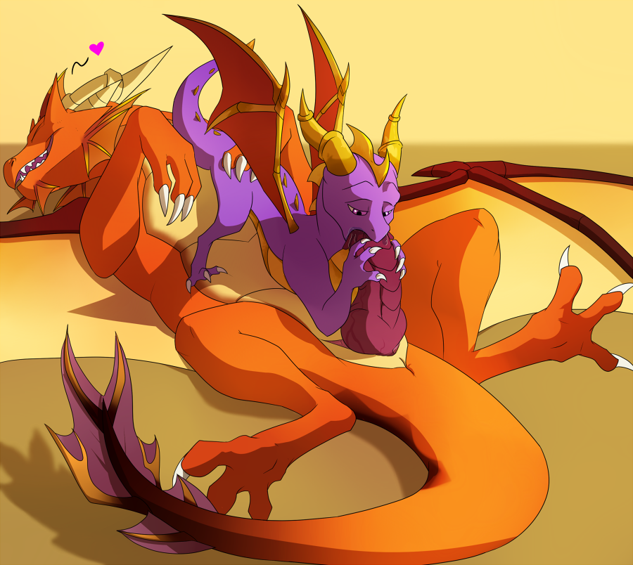 animal_genitalia blitzdrachin claws dragon erection fellatio feral ignitus male male/male monster oral penis reptile scalie sex size_difference size_play spyro spyro_the_dragon video_games wings