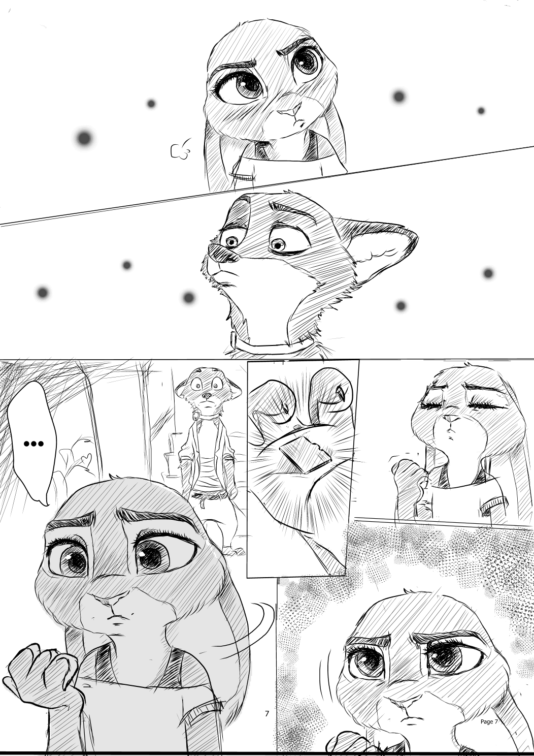 2016 canine comic disney duo female fox fur judy_hopps lagomorph male mammal nick_wilde rabbit rem289 zootopia