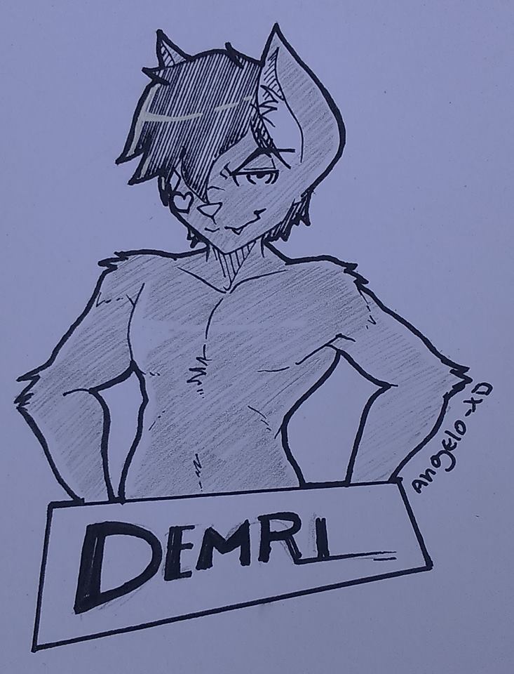 &lt;3 amazing angel-el-samaritano angelo-xd badge cat cute darkgrim2 emo english_text feline femenine girly goth grin happy ink looking_at_viewer mammal monochrome no_clothes nude paper photo photography simple_background solo tagme text traditional_media_(artwork) xd