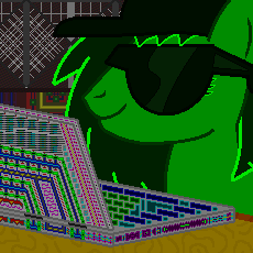 2016 animated computer equine hat horse inside laptop luziferino male mammal my_little_pony pegasus pony solo sunglass wings