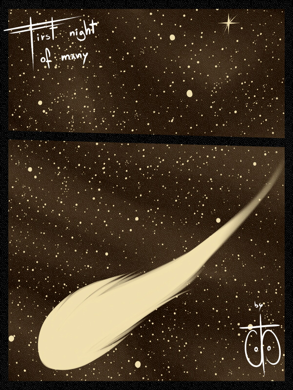 brown_theme comic digital_media_(artwork) freckles_(artist) night star