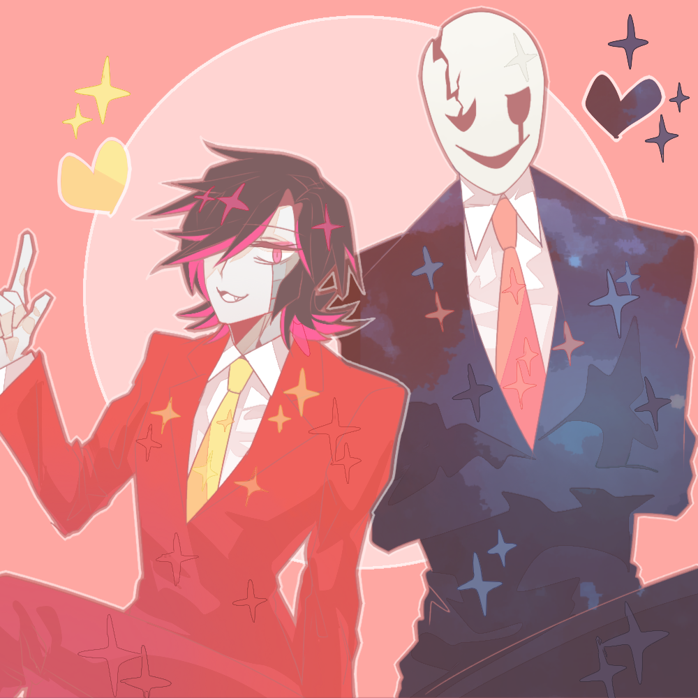 clothing fangs gaster gloves male mettaton_ex pink_eyes sungho undertale video_games