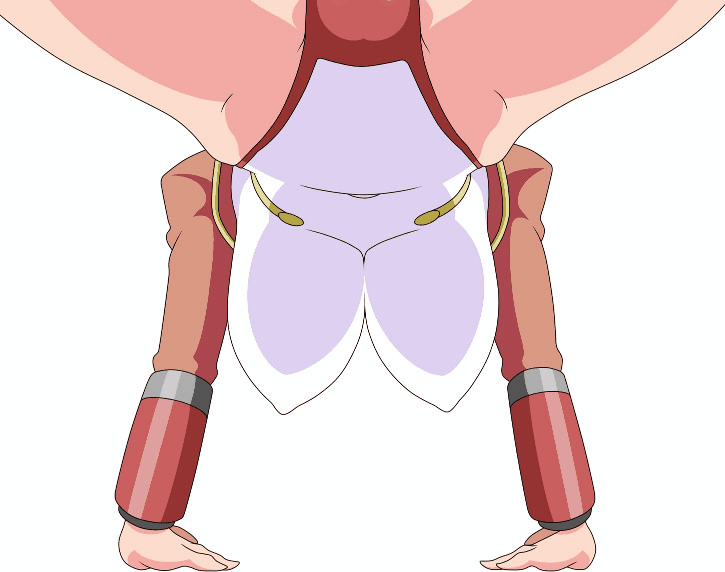 1girl animated animated_gif arcana_heart arm_support ass bouncing_breasts breast_press breasts ebata exercise female hanging_breasts large_breasts mei-fang push-ups solo tagme thighhighs thong