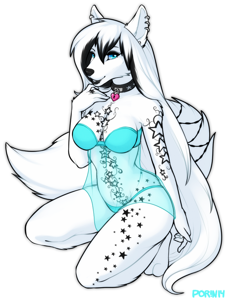 2015 alpha_channel anthro breasts canine clothed clothing detailed digital_media_(artwork) female hair long_hair looking_at_viewer mammal porin simple_background skimpy smile solo teeth transparent_background vindictiivespet