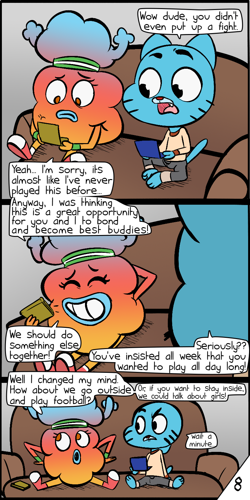 cartoon_network comic gumball_watterson penny_fitzgerald the_amazing_world_of_gumball tobias_wilson vinoda