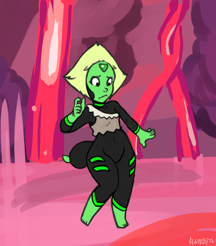 alien barefoot cartoon_network centipeetle cosplay female forehead_gem gem_(species) hair hatebit humanoid peridot_(steven_universe) steven_universe white_hair