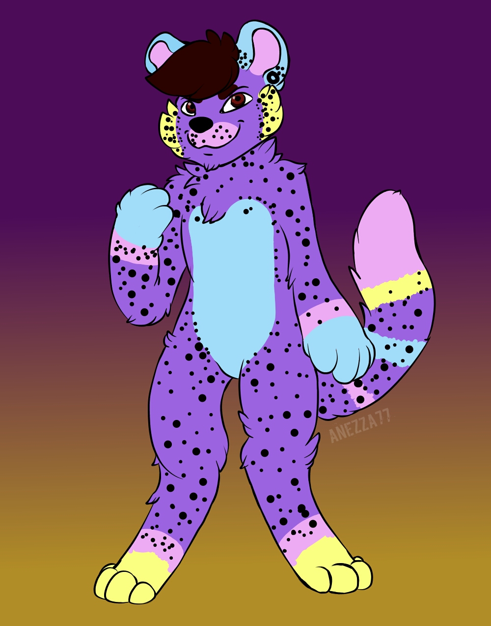 anezza77 arttrade bigcat cat cute fan_character feline furryfandom mammal