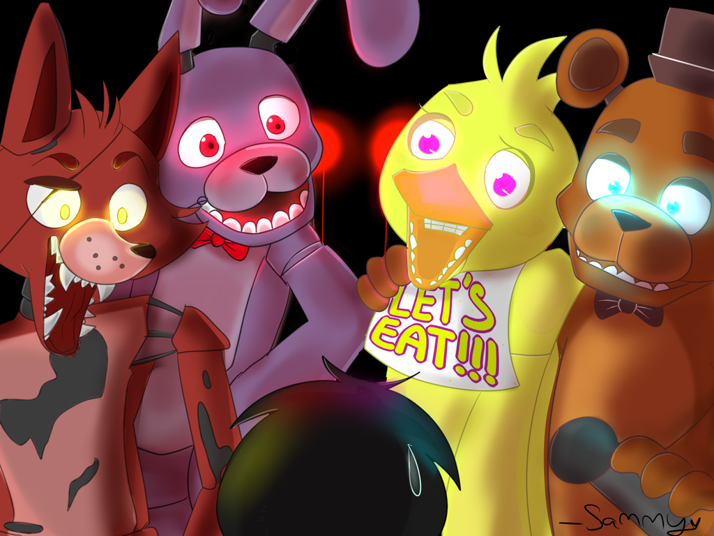 bonnie chica five_nights_at_freddy's foxy freddy oemilythepenguino video_games