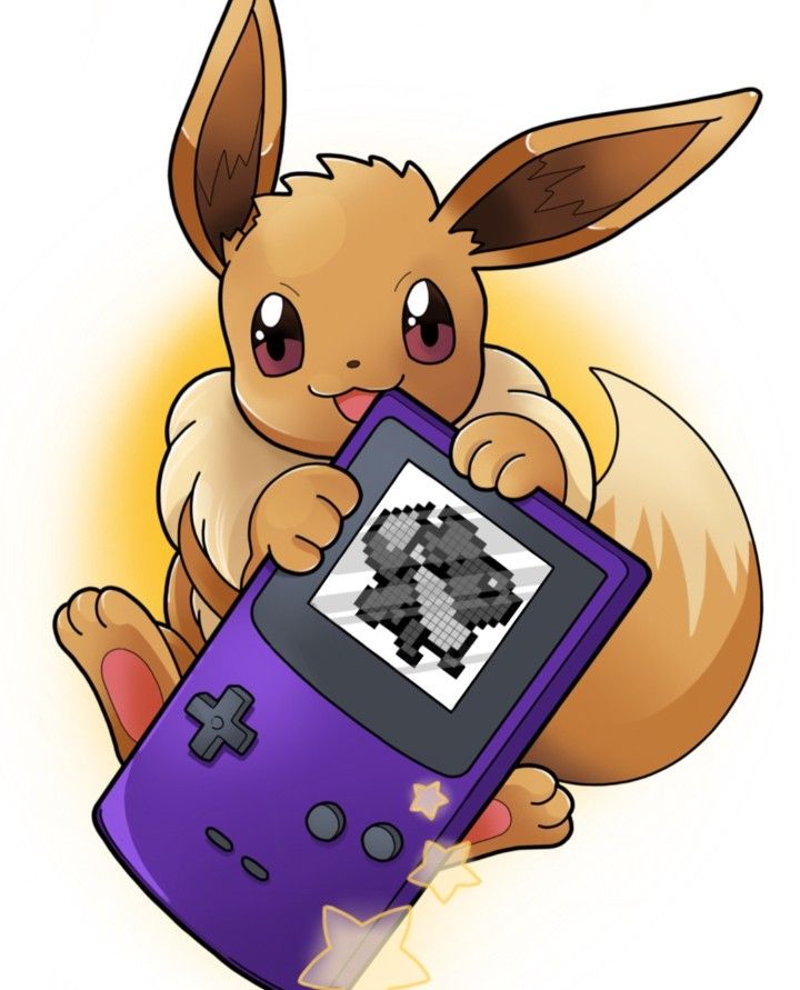 artist_request brown_eyes creatures_(company) eevee game_freak gen_1_pokemon holding looking_at_viewer nintendo no_humans open_mouth pixelated pokemon pokemon_(creature) pokemon_(game) pokemon_rgby simple_background source_request star white_background