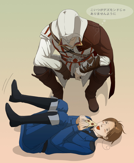 assassin's_creed axis_powers_hetalia crossover ezio_auditore food italy