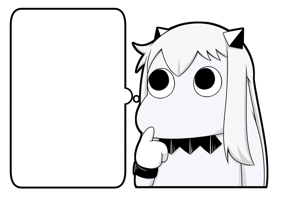 1girl bangs black_eyes commentary exploitable finger_to_mouth greyscale hair_between_eyes horns kantai_collection long_hair looking_up mittens monochrome moomin muppo northern_ocean_hime sazanami_konami shinkaisei-kan simple_background solo thinking thought_bubble white_background