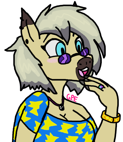 1990's 1990s 90's 90s 90sbdad anthro bad_dragon blue_eyes blush bracelet breasts clothed clothing cute digital_media_(artwork) ear_piercing equine eyewear female fur ginae hair horse invalid_tag jewelry mammal mary_the_anthro_mare mood_ring necklace open_mouth piercing pointy_ears ring shirt smile snap_bracelet solo teeth translucent