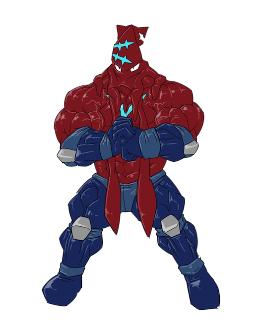 2014 5_fingers abs biceps big_biceps big_muscles blue_clothing boots calamari cephalopod clothed clothing cyan_markings cyan_scales digital_drawing_(artwork) digital_media_(artwork) elbow_pads fin fist footwear front_view full-length_portrait giant_squid gloves hair huge_muscles knee_pads long_hair male manly marine markings muscular muscular_male navel no_iris noseless obliques pants pevs plain_white portrait pose quads red_scales samudra_aquarium scales scalie scar shiny shiny_body simple_background solo speedo squid standing swimsuit tentacle_hari topless triceps vein white_background wrestler