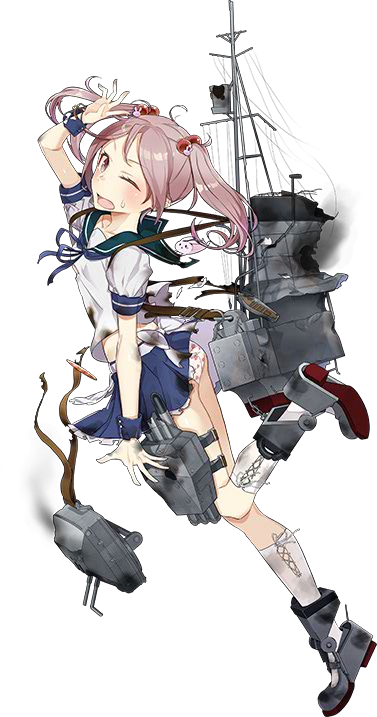 adapted_costume apron arm_up badge blue_skirt broken bunny drew_(drew213g) food_print frilled_skirt frills full_body hair_bobbles hair_ornament kantai_collection kneehighs leg_up looking_at_viewer machinery official_art one_eye_closed open_mouth panties pet pink_eyes pink_hair print_panties puffy_short_sleeves puffy_sleeves sailor_collar sazanami_(kantai_collection) school_uniform serafuku short_hair short_sleeves skirt solo strawberry_panties strawberry_print sweatdrop torn_clothes transparent_background twintails underwear waist_apron white_legwear wrist_cuffs