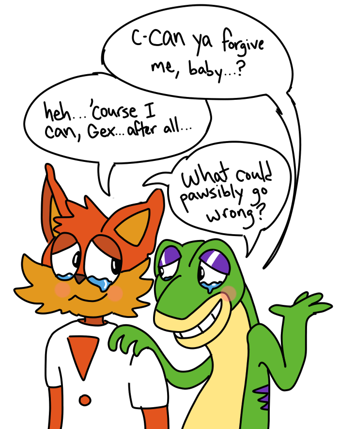bubsy bubsy_(series) ectoplassius gecko gex gex_(series) green_scales lizard reptile scales scalie video_games