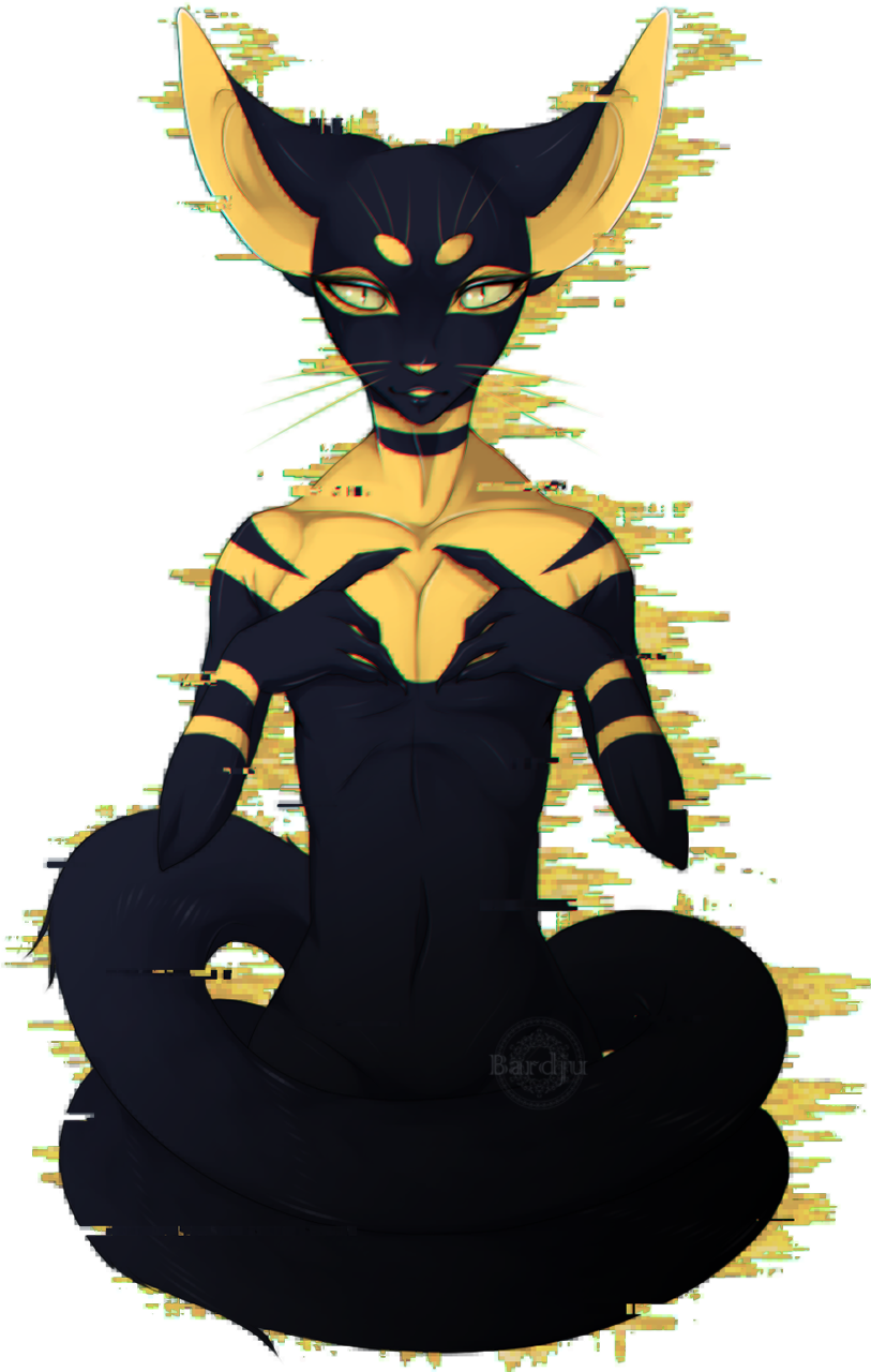 alpha_channel anthro bald bardju glitch looking_at_viewer male manx simple_background smile solo transparent_background
