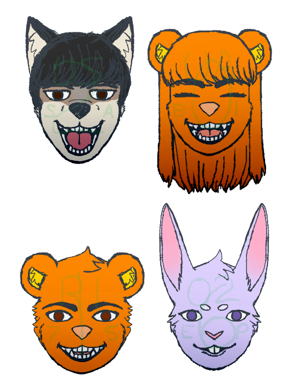 2016 andr&eacute;s_vazquez_(character) bear brother brown_eyes brown_fur canine feline female fur hybrid lagomorph male mammal mexican_wolf multicolored_fur orange_fur purple_eyes purple_fur rabbit sergia_vaznez_(usuario2) sergio_vaznez_(usuario2) sibling sister smile tongue twins two_tone_fur usuario2_(artist) victoria_violeta_(usuario2) yellow_fur