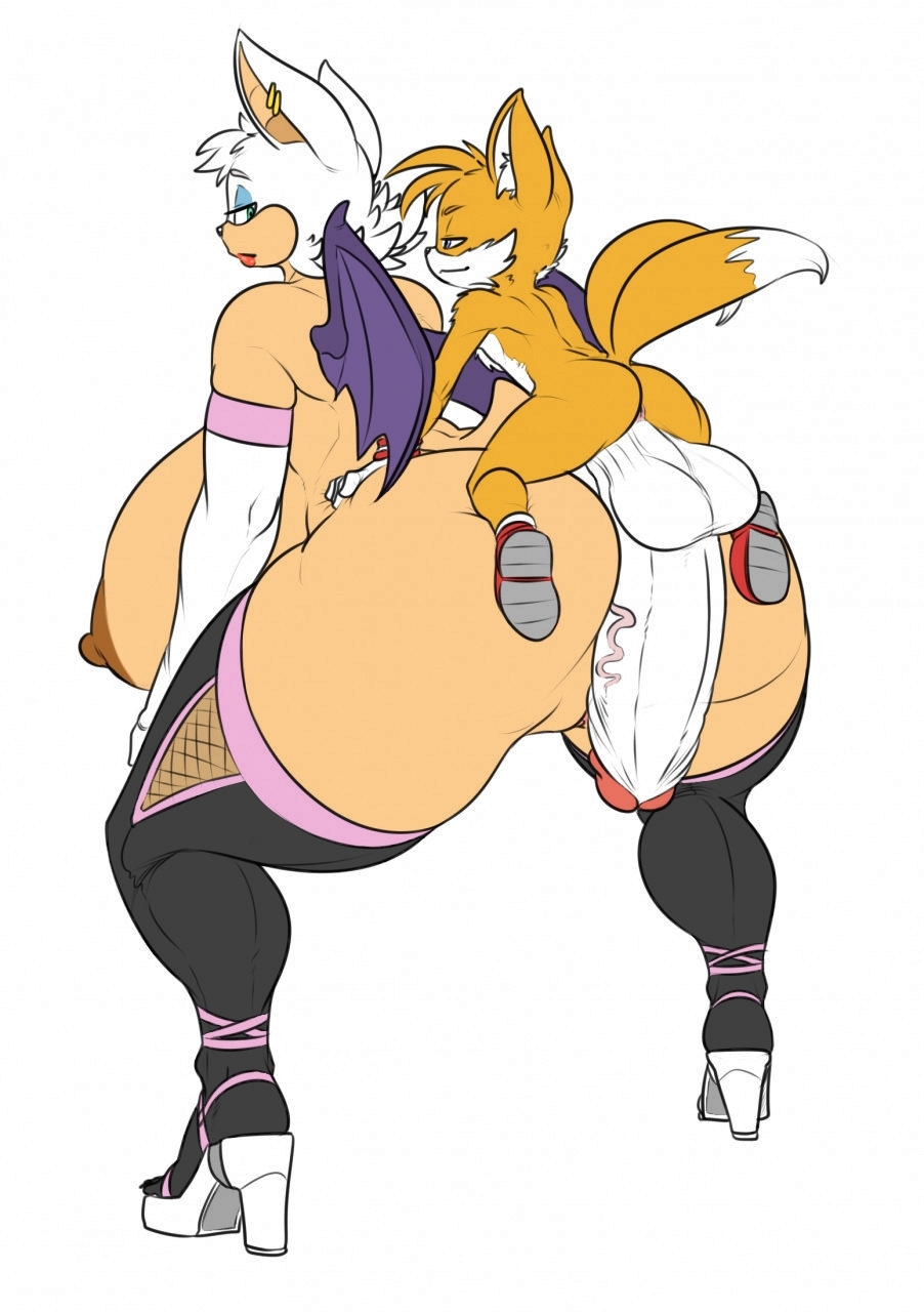 &lt;3 2016 aikega anthro backsack balls bat bedroom_eyes bent_over big_balls big_breasts big_butt big_penis breasts butt butt_squish canine clothing curvaceous duo female footwear fox from_behind_position half-closed_eyes hi_res high_heels huge_balls huge_breasts huge_butt huge_penis hyper hyper_breasts hyper_penis imminent_sex larger_female legwear lips looking_back male male/female mammal miles_prower mounting naughty_face penis piercing platform_footwear platform_heels precum pussy rear_view rouge_the_bat seductive sex size_difference small_dom_big_sub smaller_male smile sonic_(series) soulteam spread_legs spreading thick_thighs thigh_highs voluptuous wide_hips