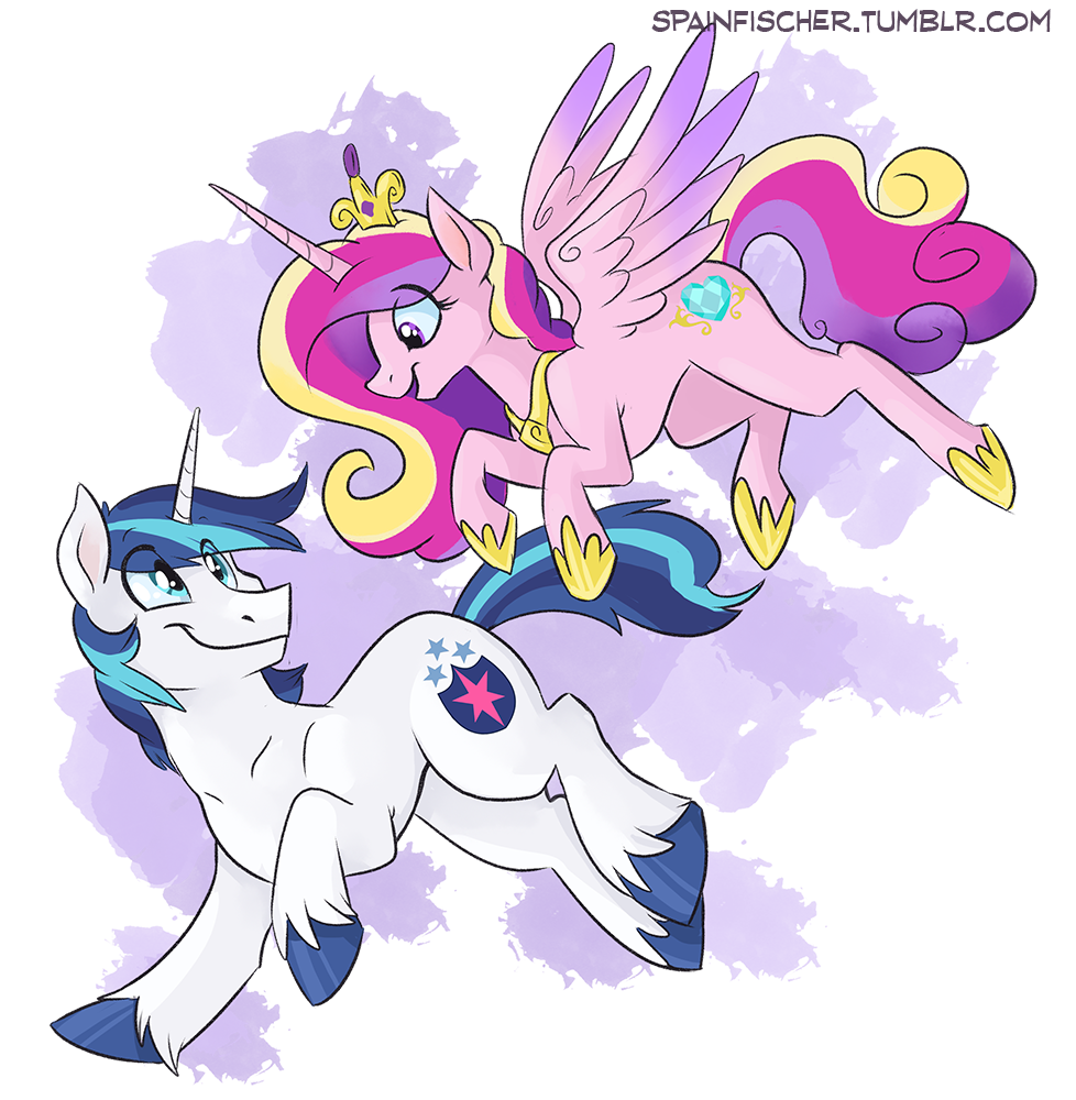 2016 duo equine female friendship_is_magic horn male mammal my_little_pony princess_cadance_(mlp) shining_armor_(mlp) sophiecabra unicorn winged_unicorn wings