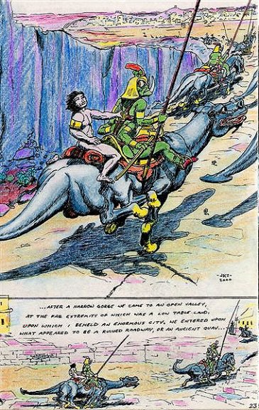 2000 a_princess_of_mars alien edgar_rice_burroughs green_martian horseback human james_killian_spratt john_carter male mammal nude tars_tarkas traditional_media_(artwork)