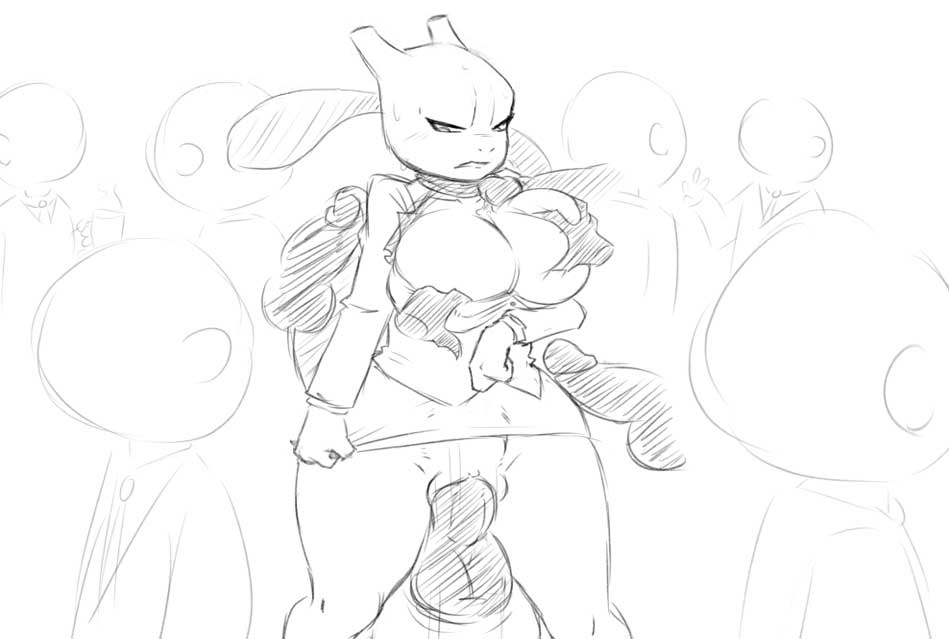anthro big_breasts breasts disembodied_penis floating_hands grope legendary_pok&eacute;mon male mewtwo milftwo mootcookie_(artist) nintendo penetration penis pok&eacute;mon pok&eacute;mon_(species) pussy vaginal vaginal_penetration video_games