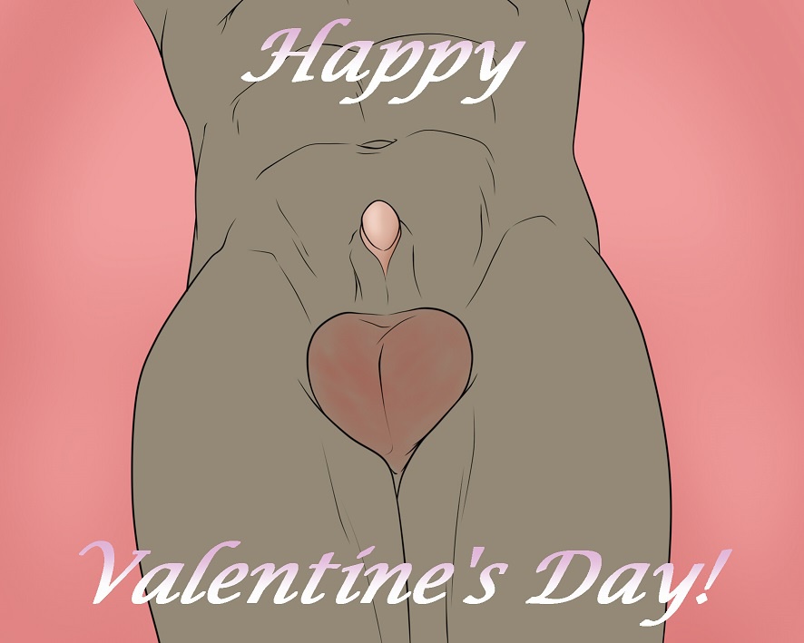 abs animal_genitalia balls bruised cock_and_ball_torture holidays male sheath valentine's_day water_buffalo