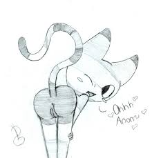 &lt;3 adventure_time anonymous anonymous_artist anthro anus backview blush butt cartoon_network cat feline female frisky fur looking_at_viewer looking_back mammal me-mow monochrome one_eye_closed open_mouth presentation presenting presenting_hindquarters pussy raised_tail simple_background smile solo standing stripe_fur text traditional_media_(artwork) vaginal white_background wink