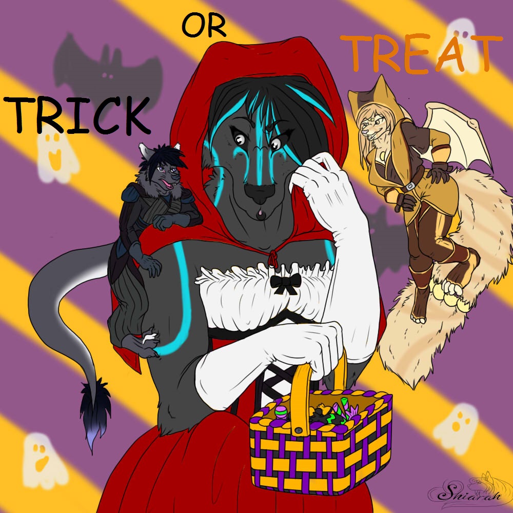 3_tailed_firefox_miko bat candy climbing cpthodor fluffy flying food ghost izzy jedi little_red_riding_hood little_red_riding_hood_(copyright) mammal ruffles shiarah sith spirit star_wars stripes trick_or_treat wings