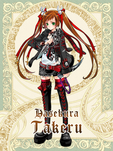gothic long_hair skirt thigh_highs thighhighs twin_tails twintails