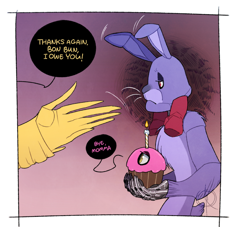 2015 animatronic avian bird bonnie_(fnaf) chica_(fnaf) chicken cupcake_(fnaf) five_nights_at_freddy's lagomorph leeffi machine mammal rabbit robot video_games