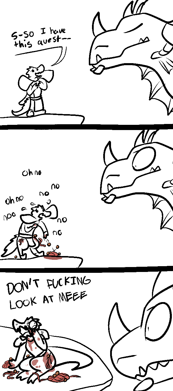 2016 alexstrasza aliasing anthro awkward clothing comic digital_media_(artwork) dragon duo english_text food horn kobold open_mouth pasta reptile scalie simple_background spaghetti text trout_(artist) video_games warcraft
