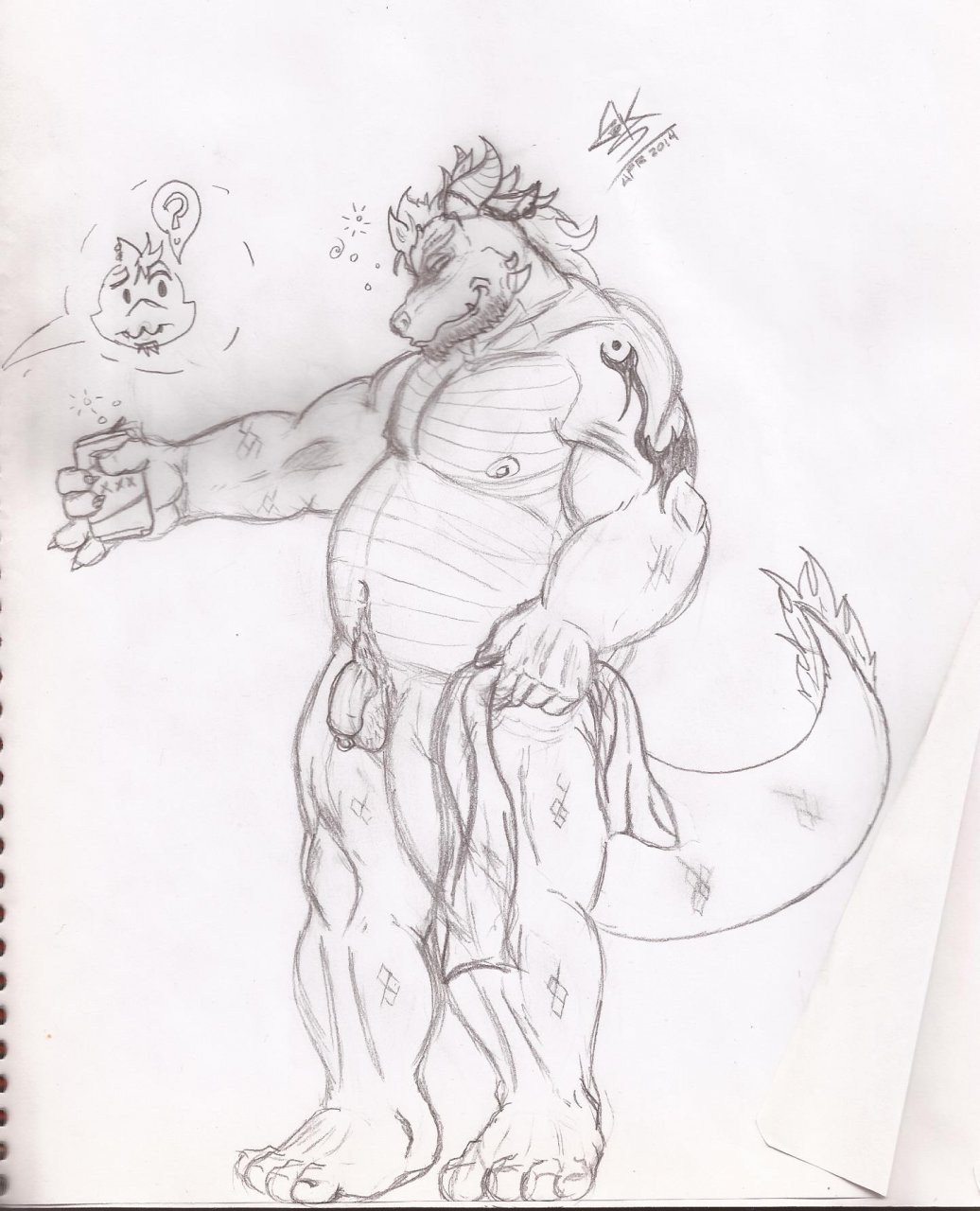 belly big_(disambiguation) dragon lok_the_dragon manly musclegut overweight slightly_chubby vanshart