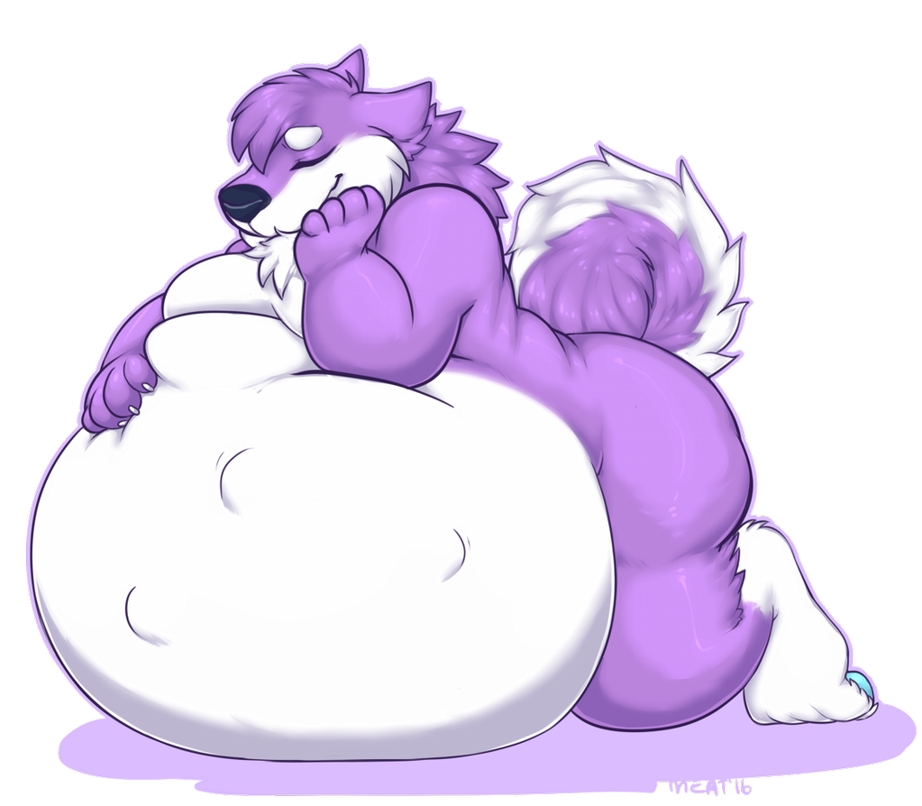 2016 4_toes abdominal_bulge alpha_channel anthro arm_support barefoot belly belly_expansion big_belly biped black_nose canine chest_tuft claws countershade_face countershade_tail countershade_torso countershading digital_media_(artwork) dog eyes_closed fattymeats fluffy fluffy_tail fur hair hand_on_stomach husky hyper hyper_belly inflation leaning_on_elbow male mammal markings moobs multicolored_fur multicolored_tail nude obese overweight overweight_male post_vore purple_fur purple_hair purple_tail signature simple_background sky_(xenonwolf) smile snout socks_(marking) solo toes transparent_background tuft two_tone_fur two_tone_tail vore white_countershading white_fur white_tail