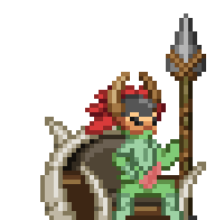 animated armor chair digital_media_(artwork) feathers flora_fauna floran helmet humanoid male melee_weapon penis pixel_(artwork) plant polearm red_feathers spear starbound throne travelling_merchant tribe video_games warlord weapon