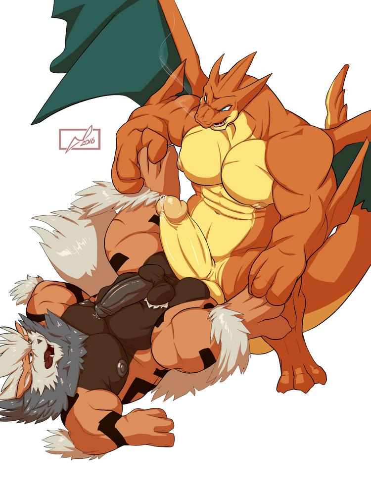 abs anthro anthrofied arcanine areola bald balls barefoot big_balls big_penis butt canine charizard claws cum cum_on_body cum_on_chest cum_on_penis danandnite dragon erection fur horn hot_dogging looking_down lying male male/male mammal mega_charizard mega_charizard_y mega_evolution navel nintendo nipples nude on_back open_mouth orgasm pecs penetration penis penis_size_difference pok&eacute;mon precum sharp_teeth smile spread-legs standing teeth toe_claws video_games wings