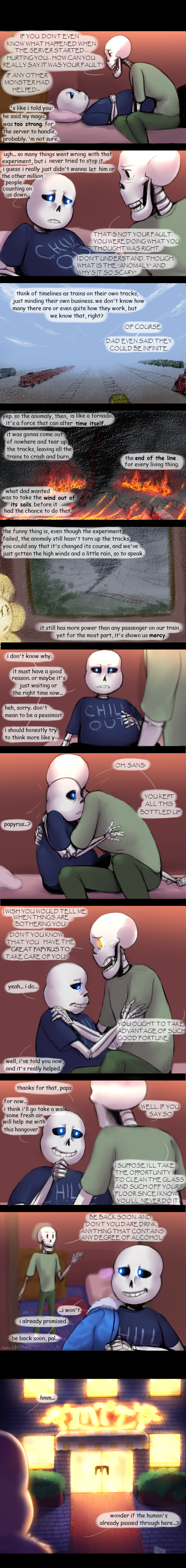 ! ... 2016 ? absurd_res animated_skeleton anthro atlas-white bed blue_eyes bone clothed clothing comic dialogue digital_media_(artwork) duo duo_focus english_text eyes_closed glowing glowing_eyes group happy hi_res hug inside lamp lying male not_furry open_mouth orange_eyes papyrus_(undertale) picture_frame sans_(undertale) shirt signature skeleton smile speech_bubble sweater teeth text undead undertale video_games wires worried